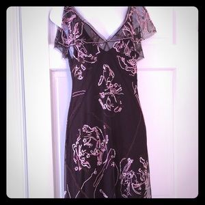 Burgundy sequin cocktail dress. 🌟